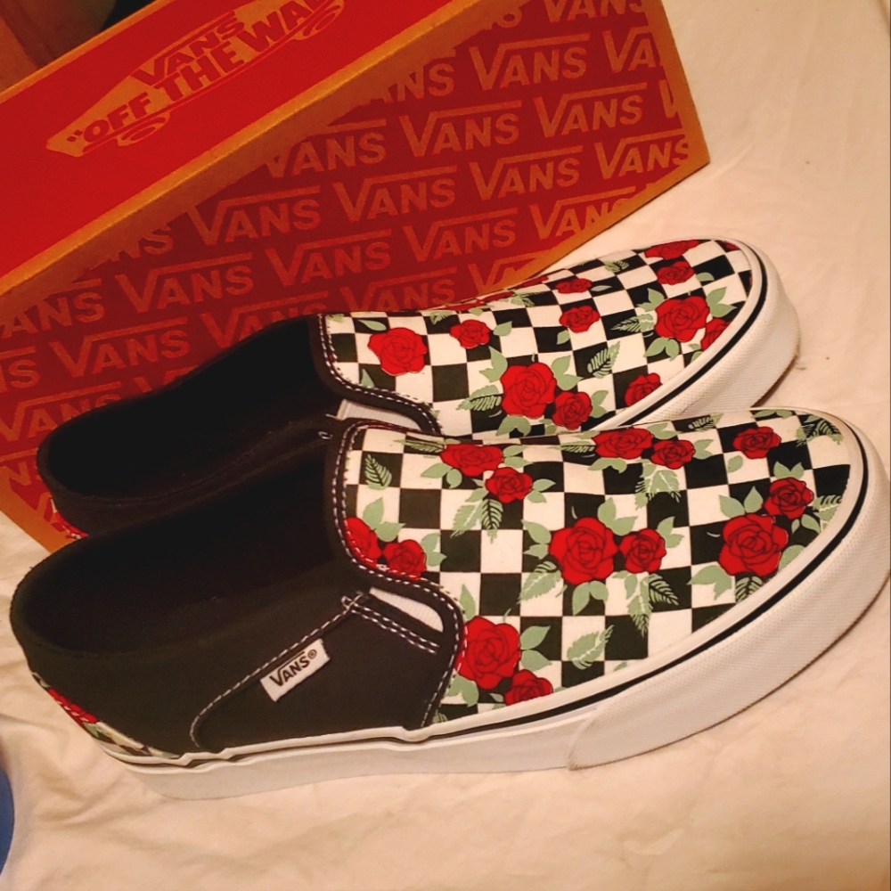 Vans Asher Checker /Red Rose